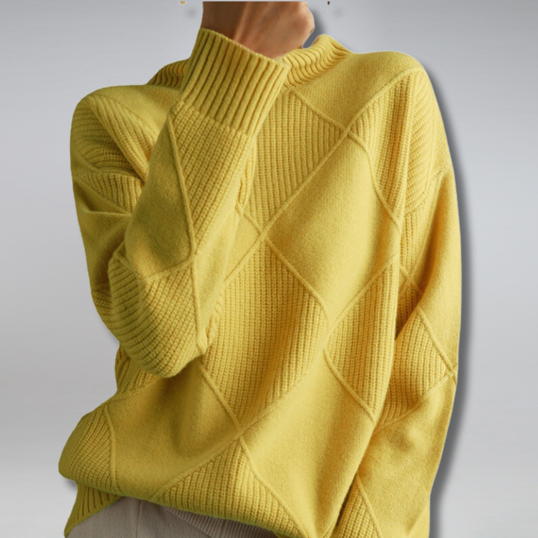 Diane - Gebreide Coltrui met Mooi Patroon