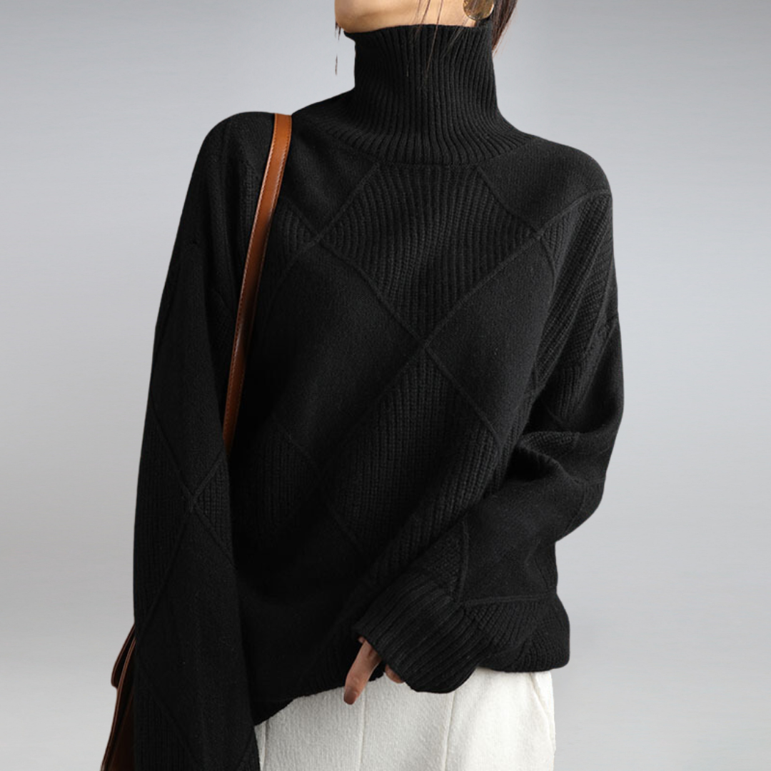 Diane - Gebreide Coltrui met Mooi Patroon